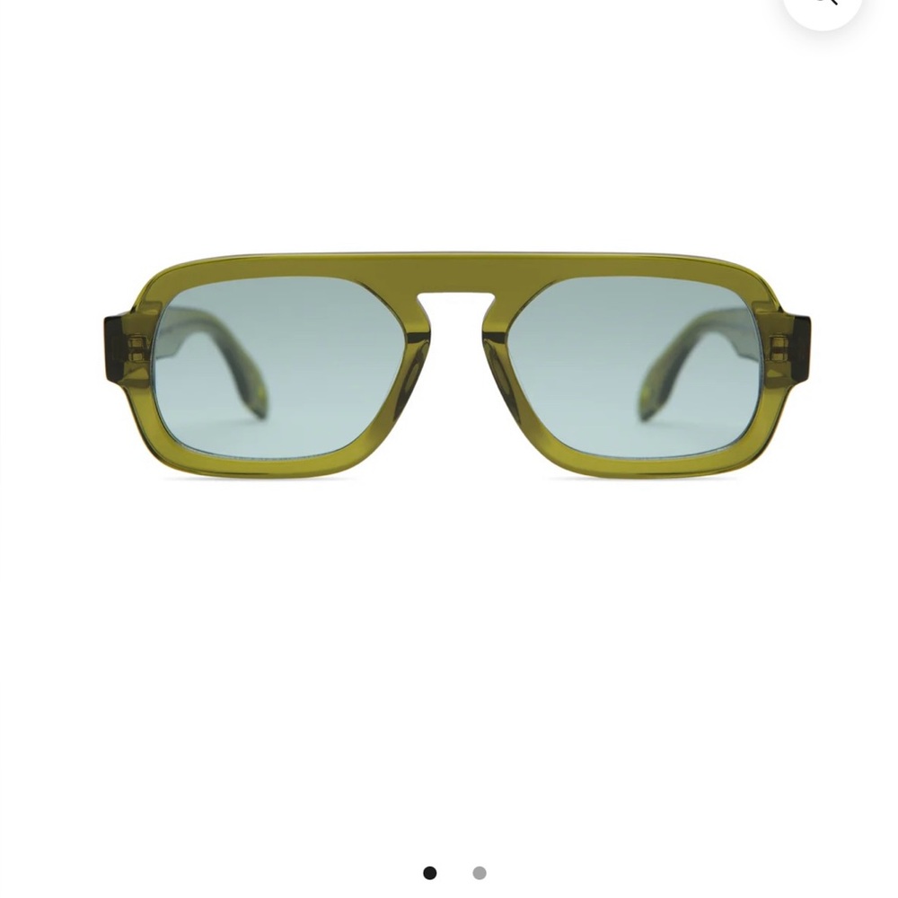 ELISA JOHNSON JANE MINI IN OLIVE GREEN SUNGLASSES